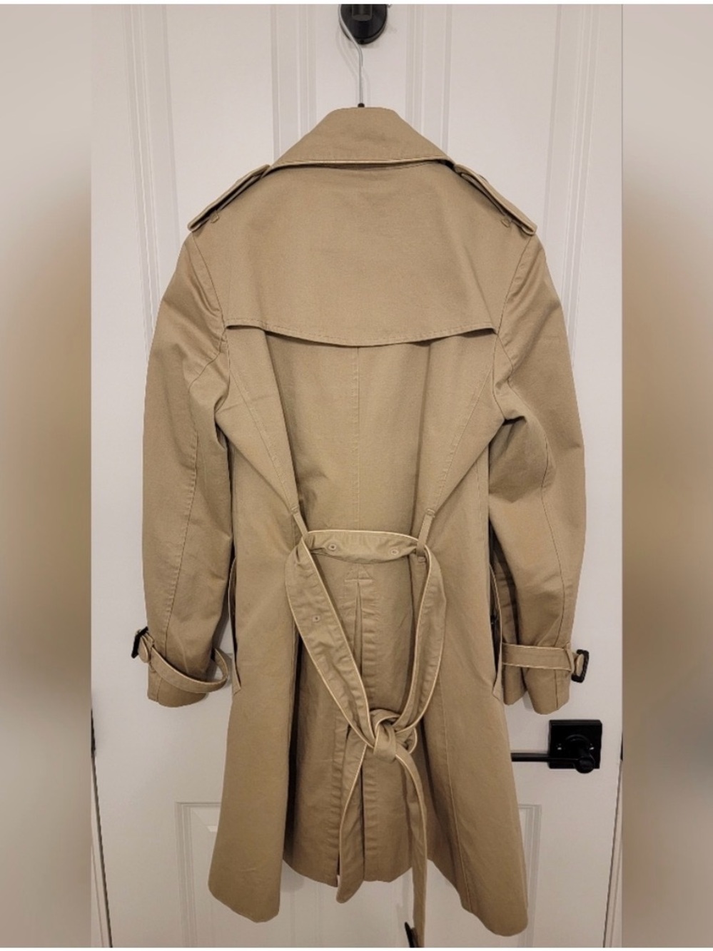 Burberry Tan Double-Breasted Trench Coat - Picture 3 of 9